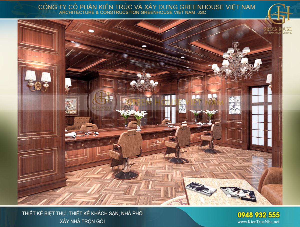 thiết kế nội thất lâu đài cổ điển