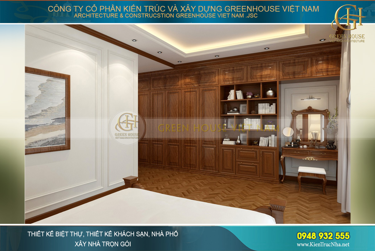 nội thất tân cổ điển cho biệt thự 3 tầng