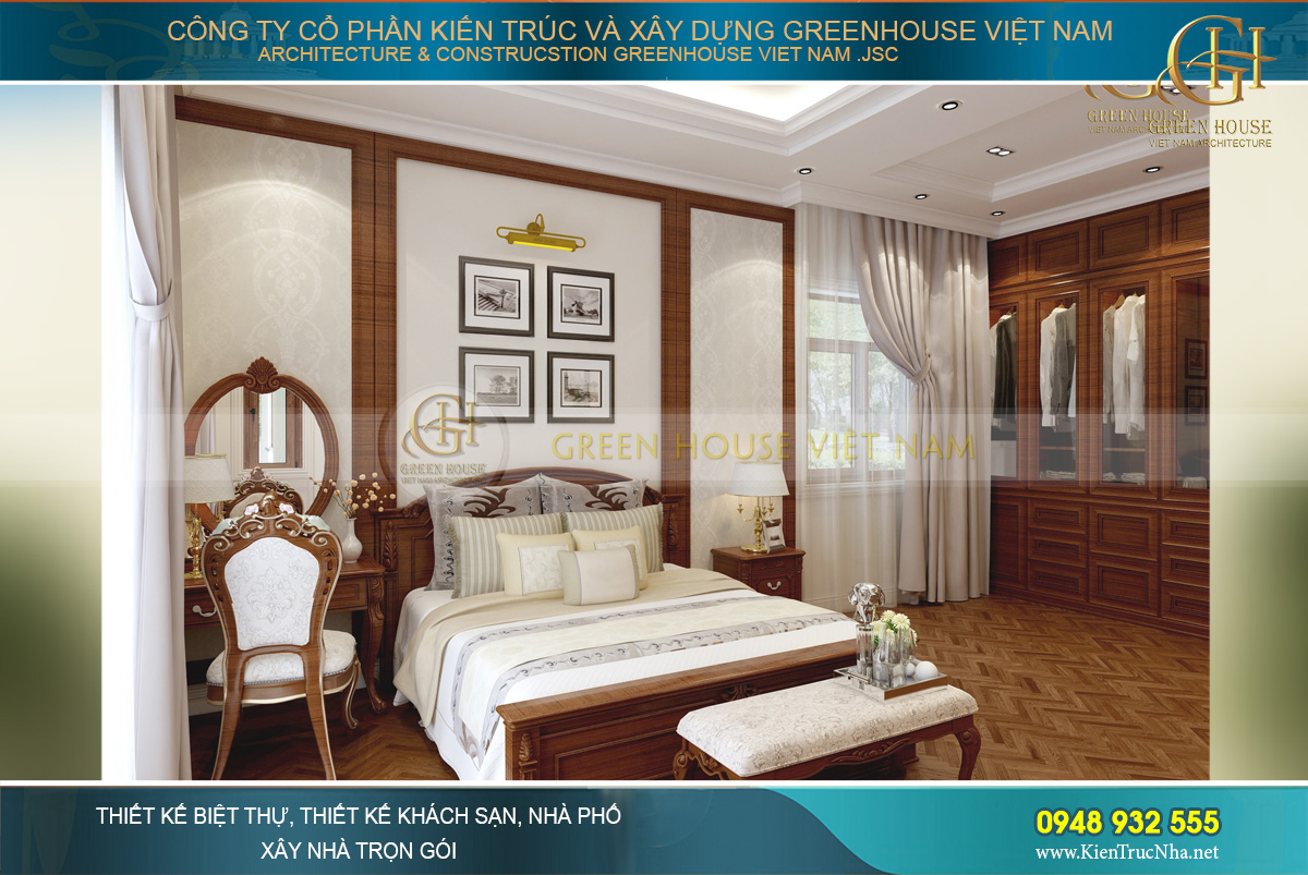 mẫu biệt thự 3 tầng tân cổ điển bắc giang