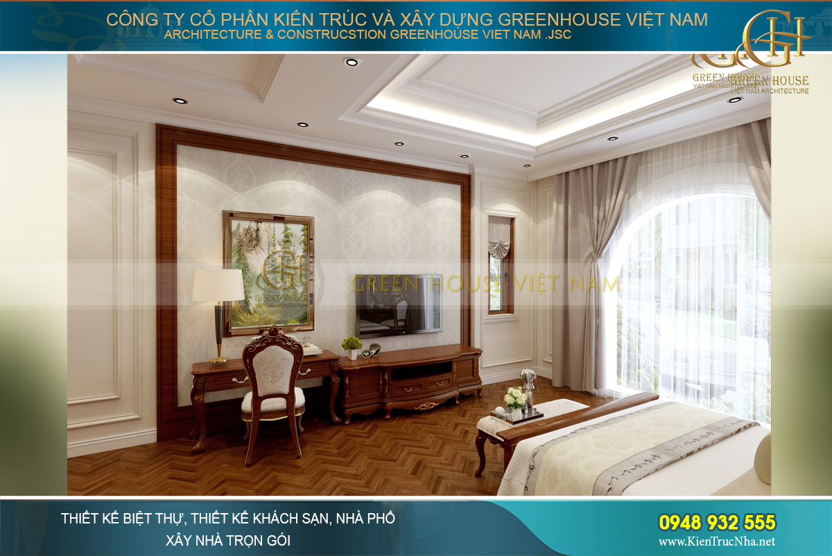 mẫu biệt thự 3 tầng tân cổ điển bắc giang