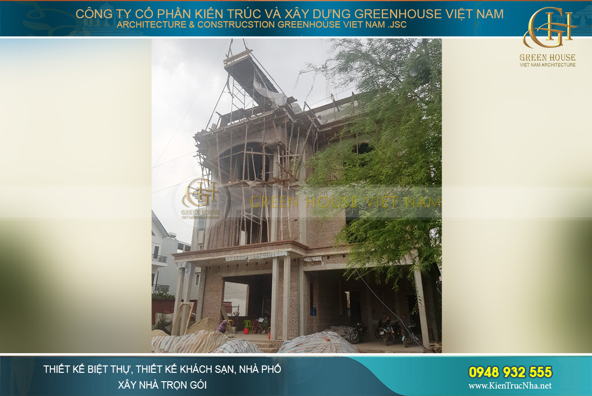 thi công trọn gói biệt thự tân cổ điển