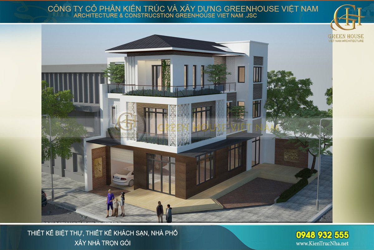 Mẫu thiết kế biệt thự 3 tầng hiện đại với vẻ đẹp duyên dáng, thời thượng thu hút mọi ánh nhìn