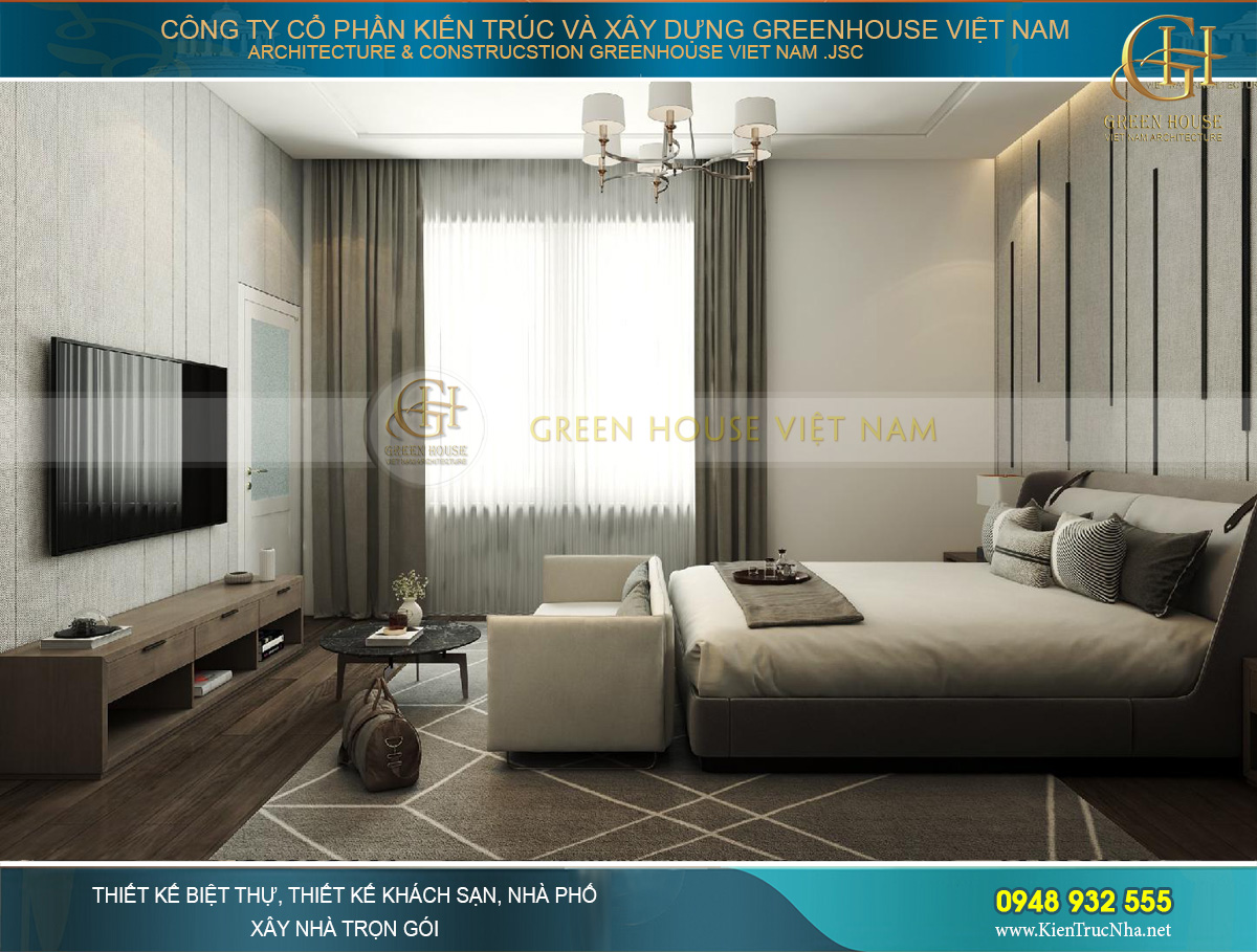 Nội thất đơn giản với tone màu tối giản nhưng đầy tinh tế