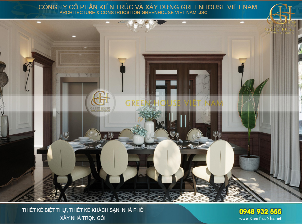Vẻ đẹp của thiết kế phòng ăn mang sự trang nhã, dịu dàng và gần gũi hơn