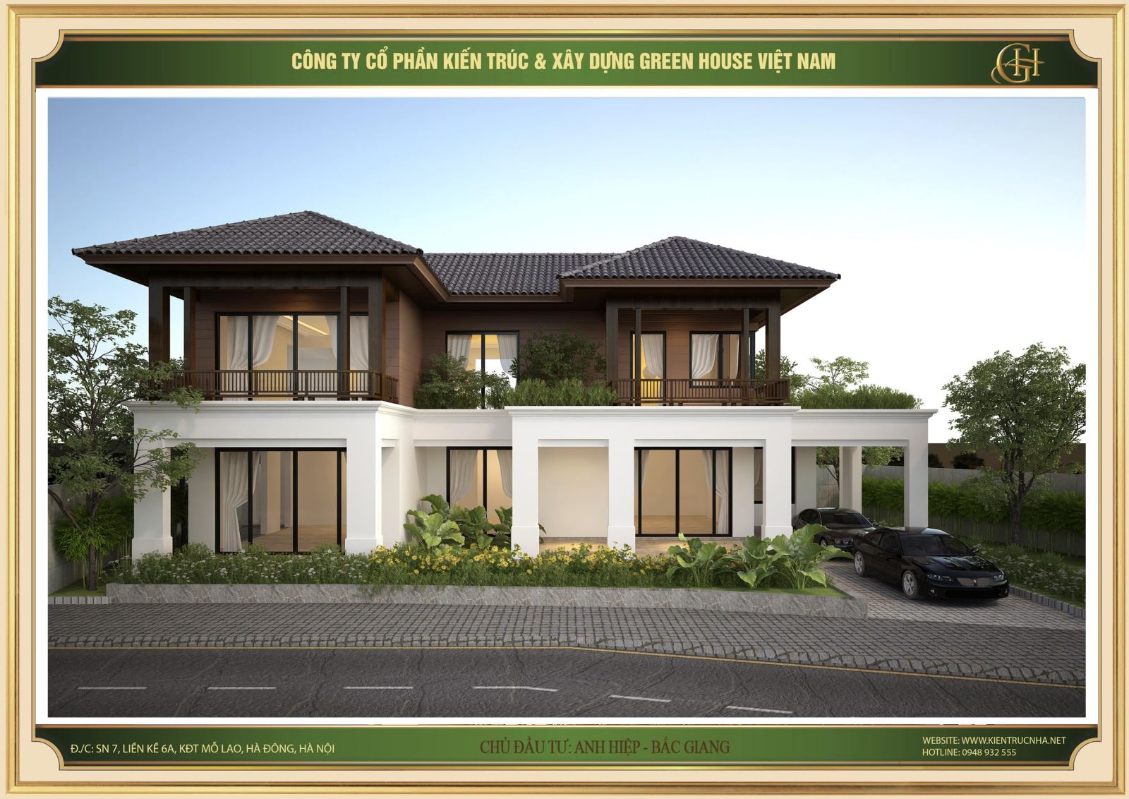 Thiết kế mái thái gạch giúp căn nhà thêm phần trang nhã hơn, và cuốn hút hơn