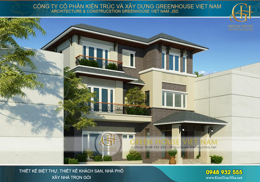 Mái thái hiện đại mang đến không gian biệt thự vẻ đẹp thời thượng, cao cấp