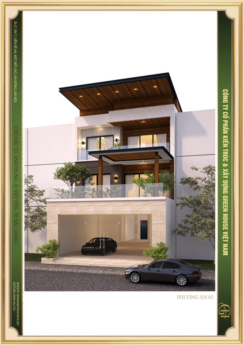 Chiêm ngưỡng mẫu biệt thự hiện đại, ấn tượng tại Bắc Giang