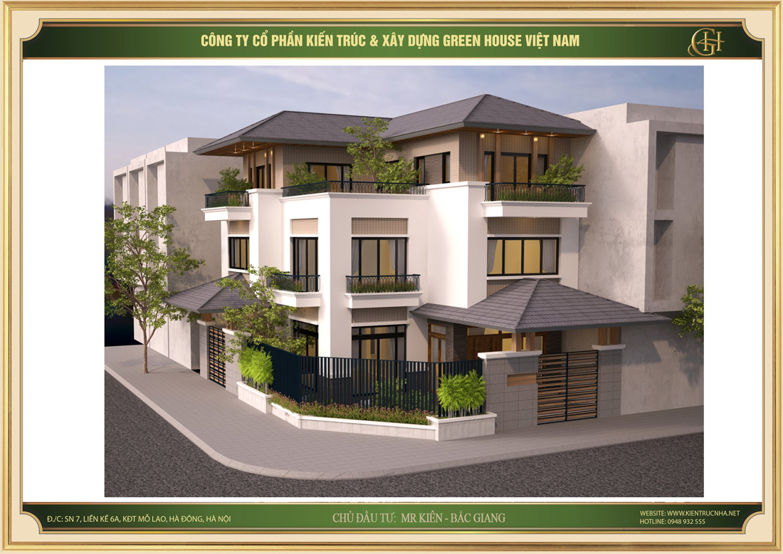 Thiết kế biệt thự hiện đại, ấn tượng- Green House Việt Nam