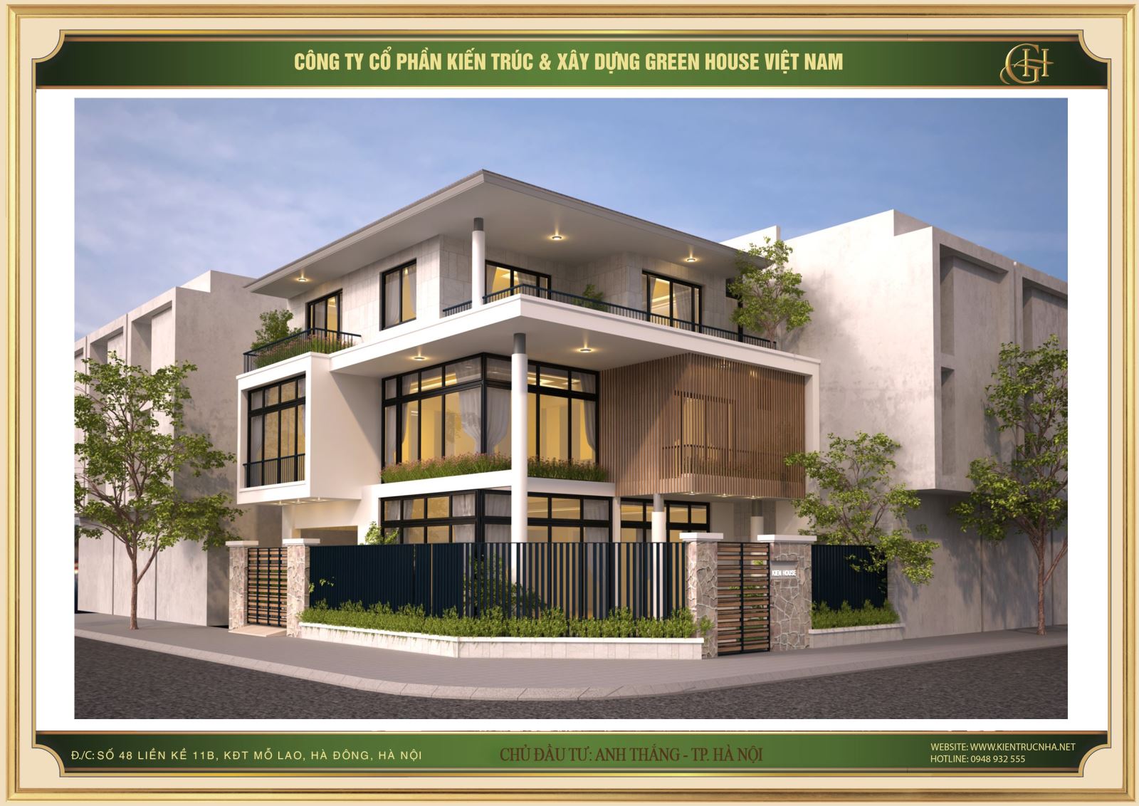 Mẫu biệt thự hiện đại, thu hút tại Green House Việt Nam