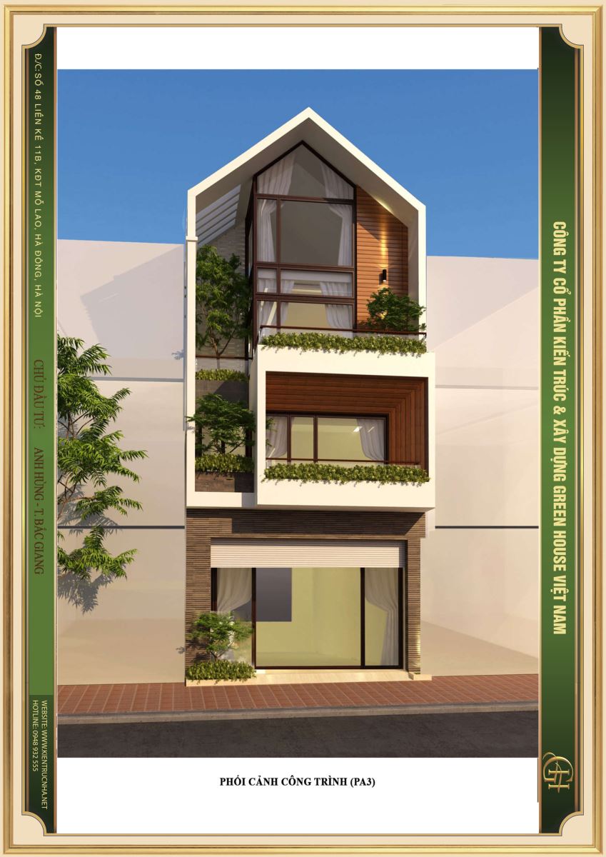 Chiêm ngưỡng mẫu thiết kế nhà phố hiện đại, đầy đủ tiện nghi tại Green House Việt Nam