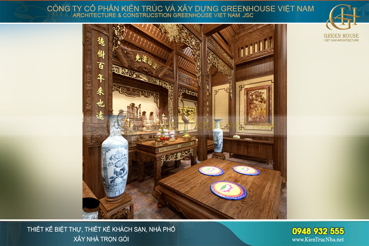 Cách bố trí nội thất nhà thờ họ đúng phong thủy Cách bố trí nội thất nhà thờ họ đúng phong thủy