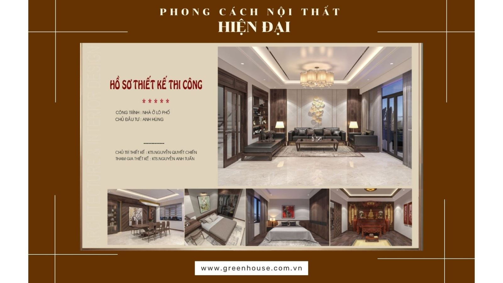 Phong cách hiện đại phù hợp đa dạng thị hiếu và loại hình nhà ở