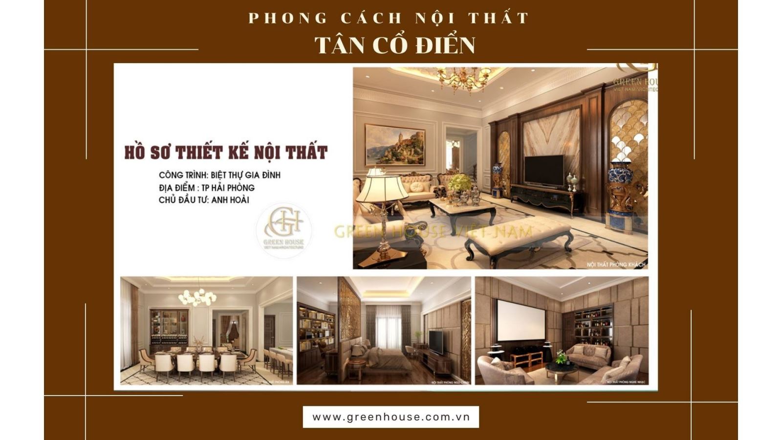 Phong cách thiết kế nội thất tân cổ điển sở hữu nét đẹp sang trọng, nhẹ nhàng