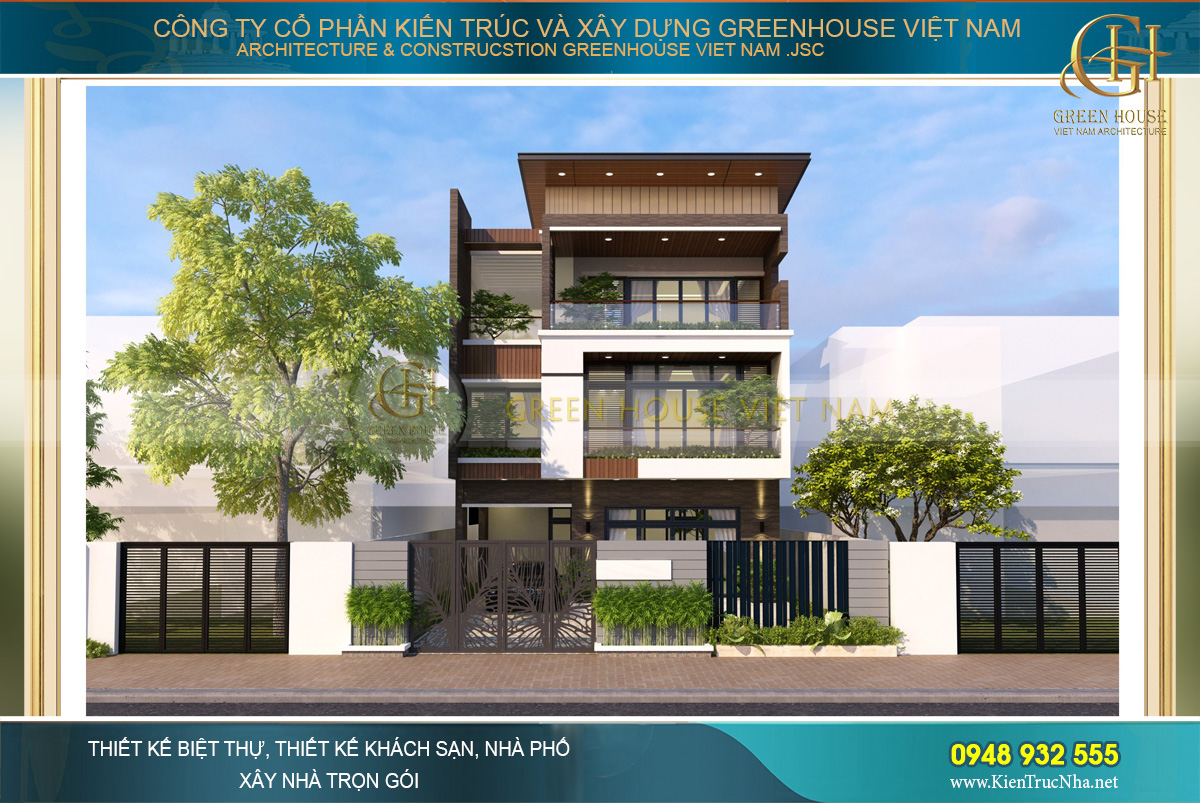 Top những mẫu biệt thự 3 tầng 1 tum đẹp, độc đáo tại Green House Việt Nam