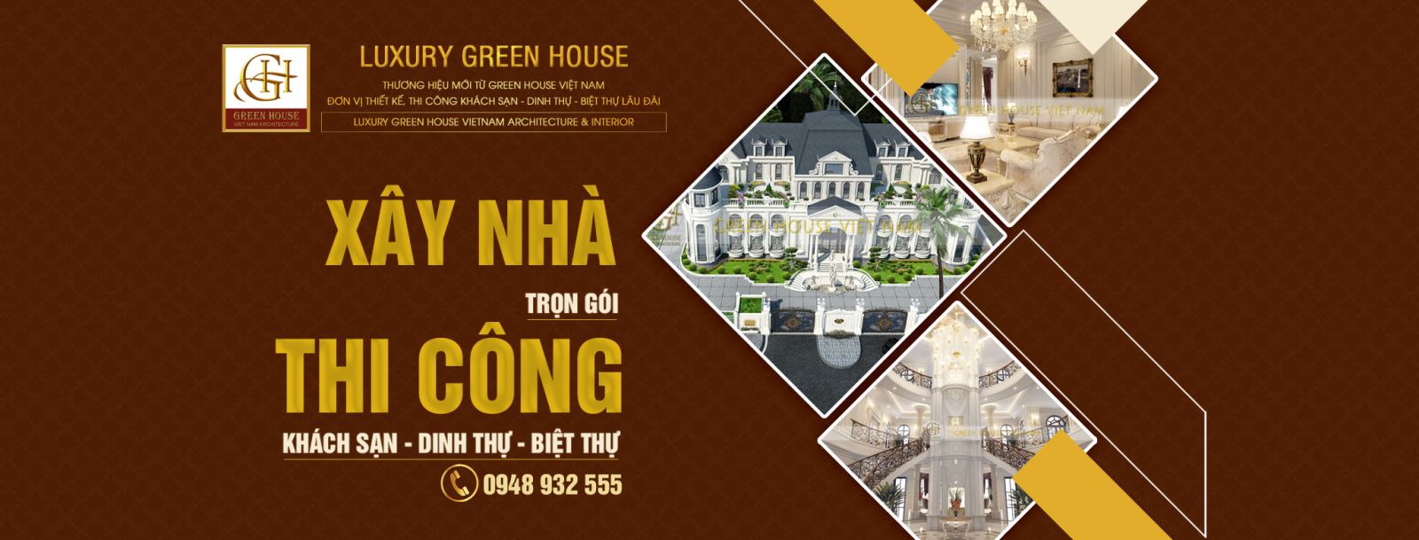 Dịch vụ thiết kế, thi công biệt thự, dinh thự đẹp, chuyên nghiệp hàng đầu hiện nay