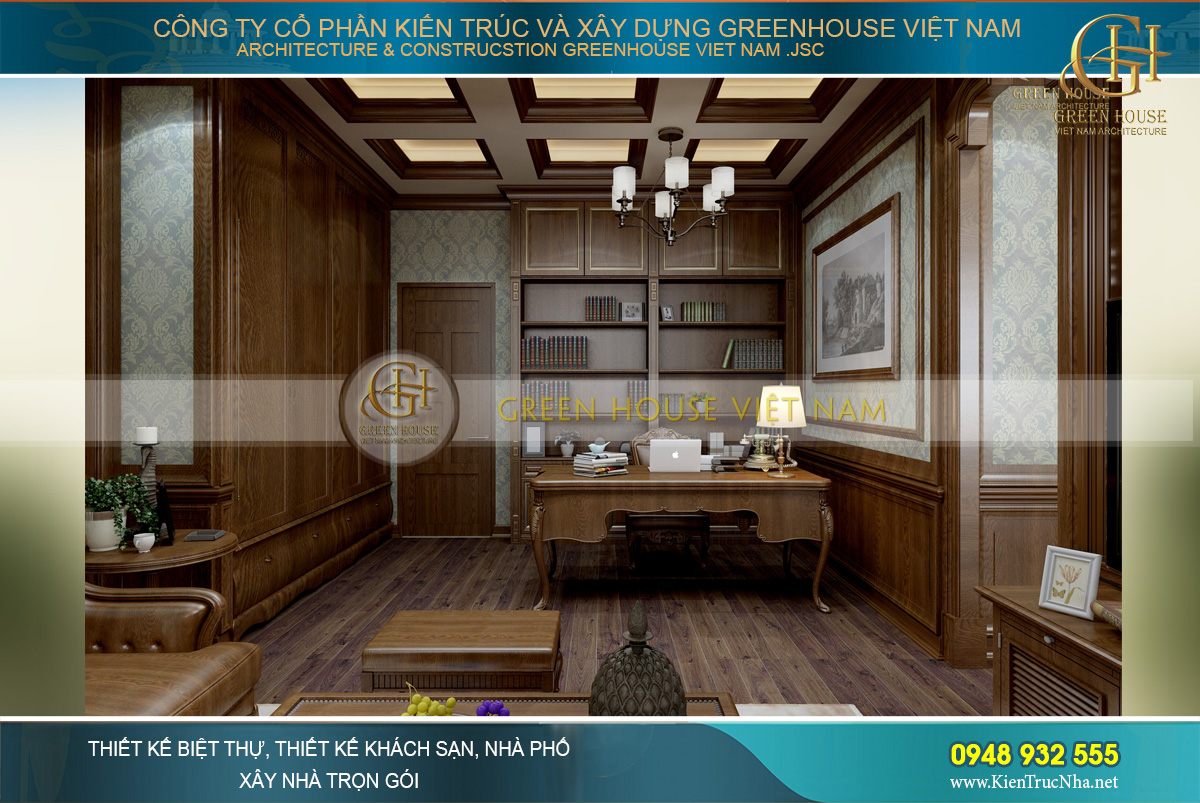 thiết kế phòng làm việc tại nhà theo phong thủy