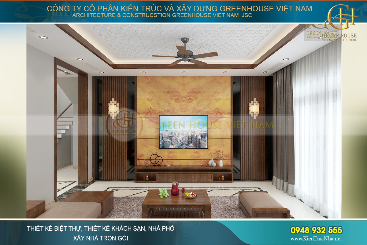 Đẹp say đắm với mẫu thiết kế nội thất biệt thự hiện đại tại Bắc Giang