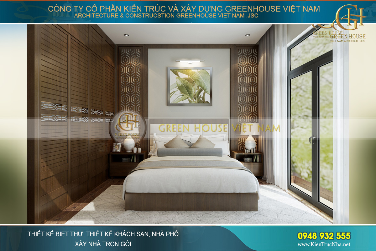 Chất liệu gỗ cũng mang đến cảm giác gần gũi với thiên nhiên hơn
