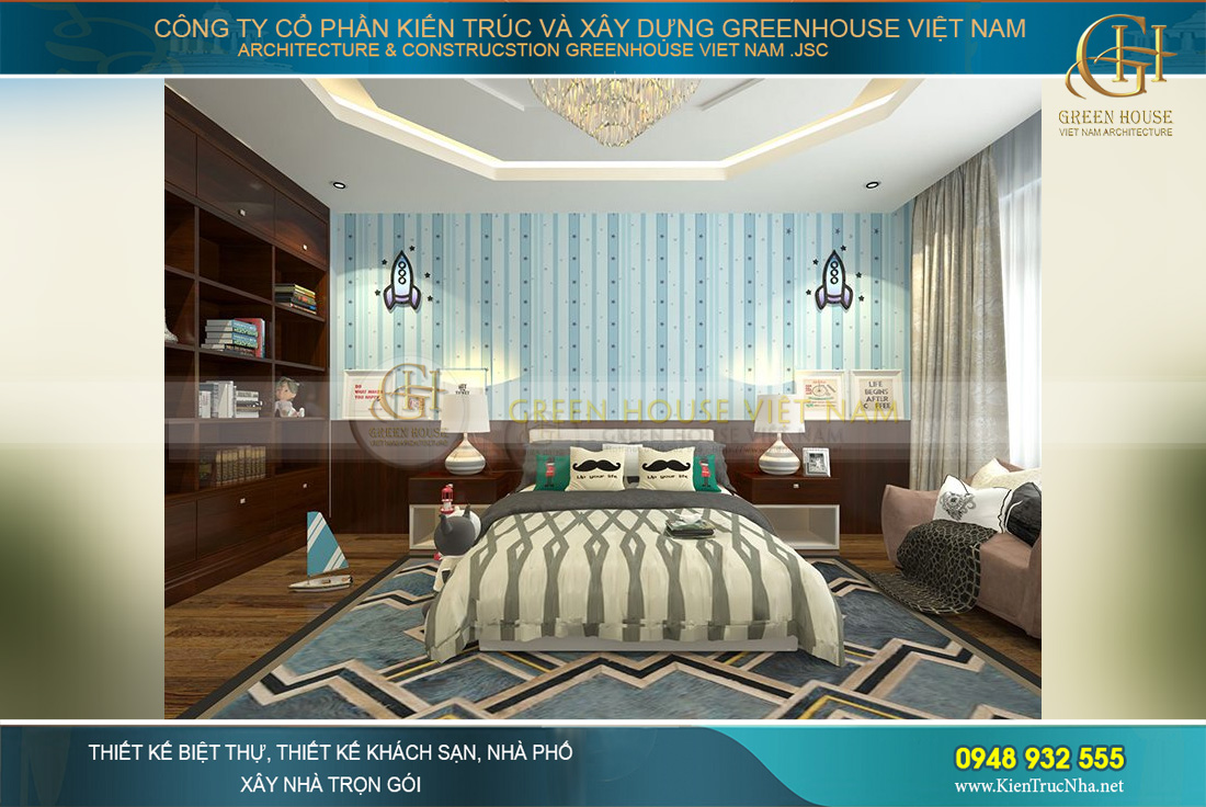 Gợi ý 5 mẫu thiết kế nội thất phòng ngủ cho bé trai sáng tạo và cá tính nhất