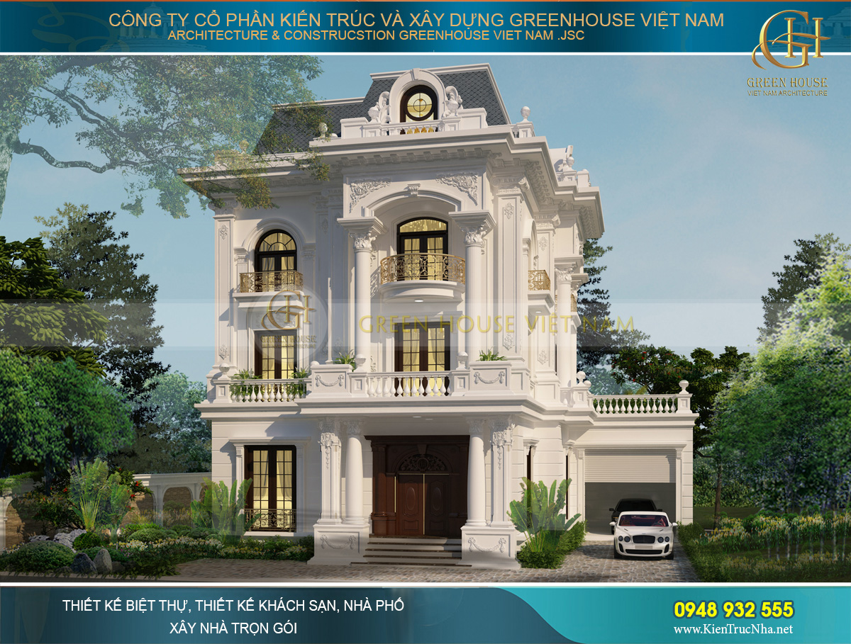 Biệt thự tân cổ điển chiếm trọn trái tim của các gia chủ bởi vẻ đẹp sang trọng đẳng cấp