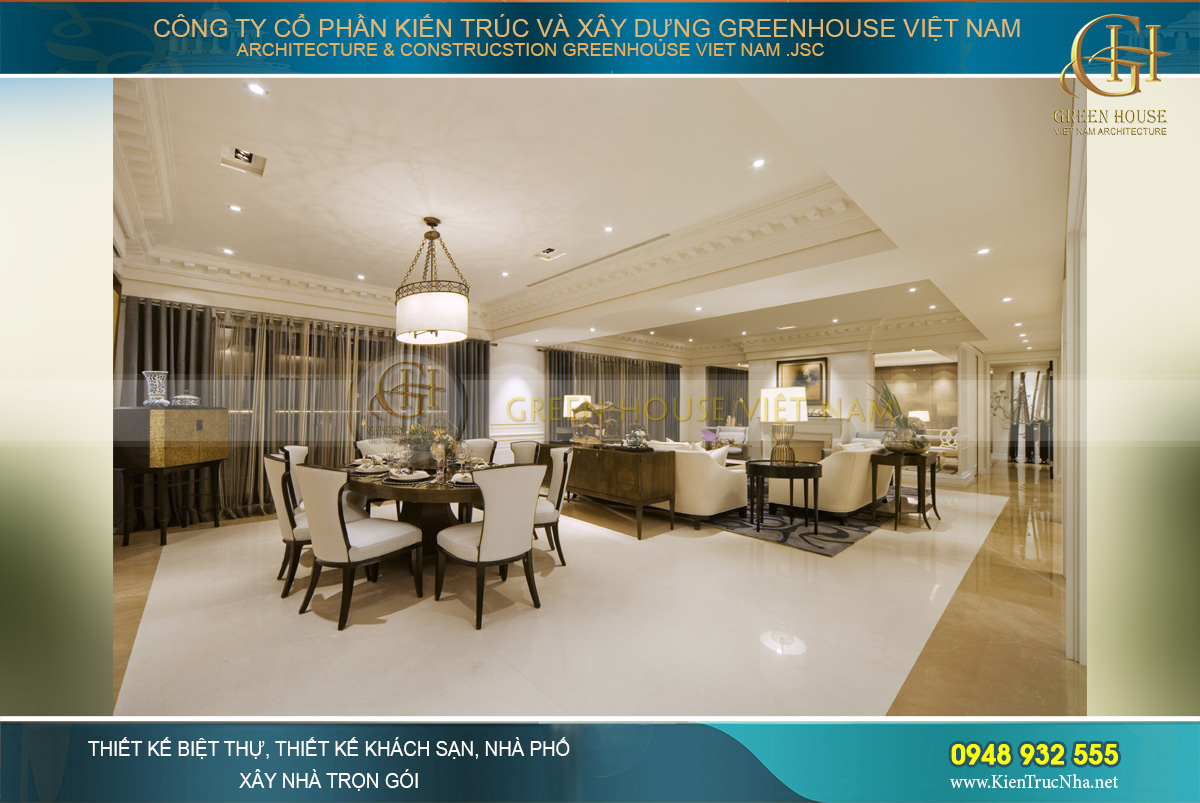 Nên chọn bàn ăn hình tròn để thể hiện sự sum họp