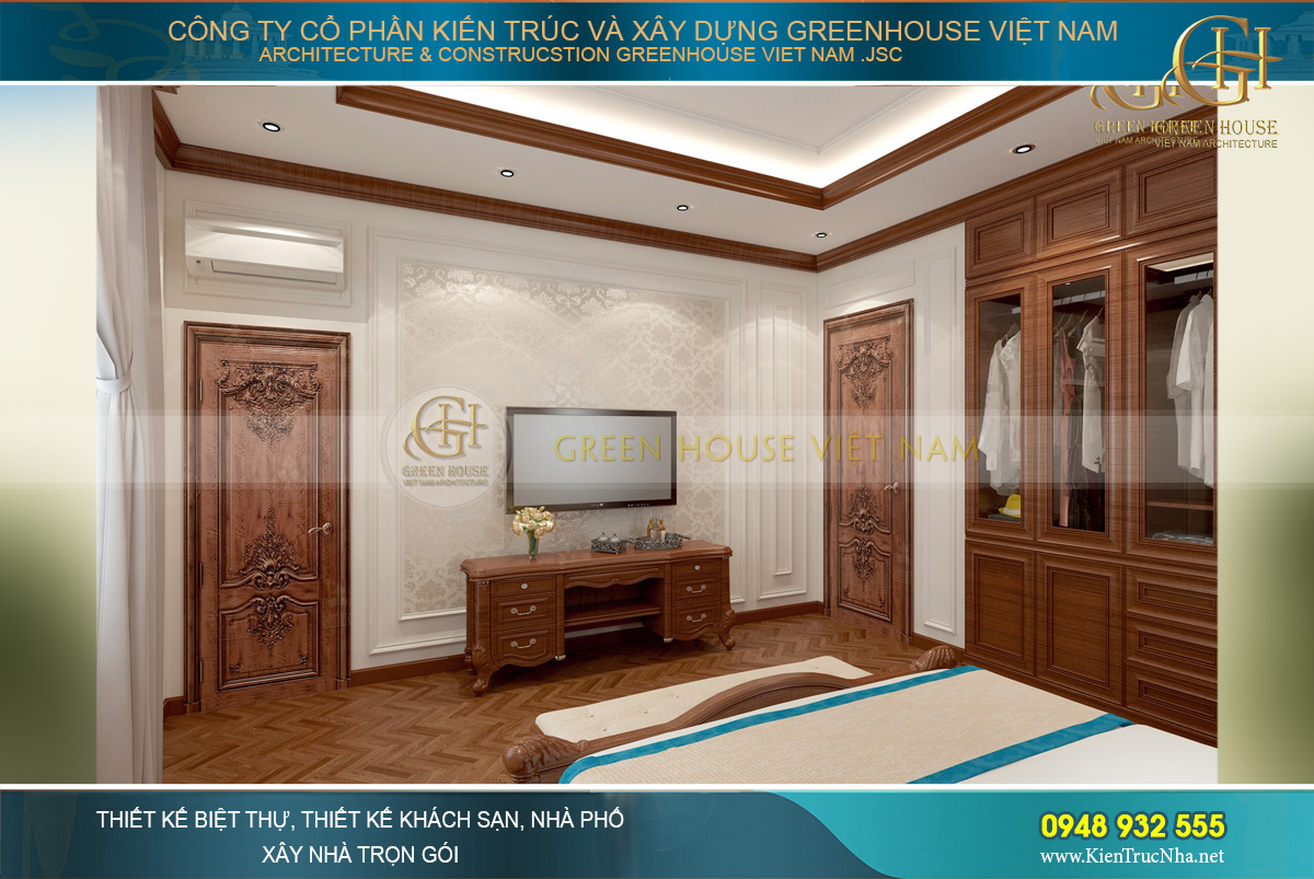 Phòng ngủ nhỏ nhưng vẻ đẹp sang trọng, tinh tế vẫn hiện rõ nét