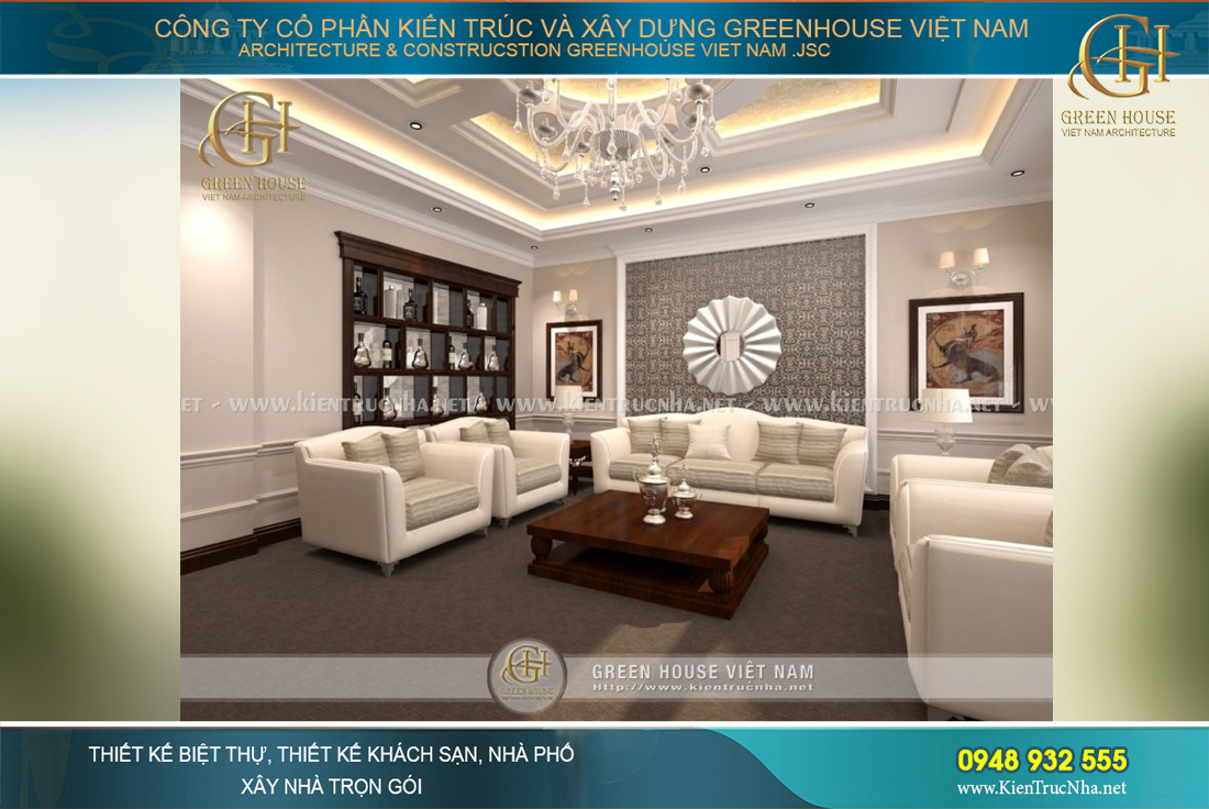 Các chi tiết trang trí nội thất đều mang đậm sự pha trộn hoàn hảo giữa phong cách cổ điển và hiện đại để tạo vẻ đẹp tân cổ điển thu hút