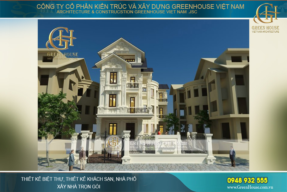 Mẫu biệt thự 4 tầng với vẻ đẹp quyền lực và sang trọng khiến tất cả mọi ánh nhìn phải ngưỡng mộ