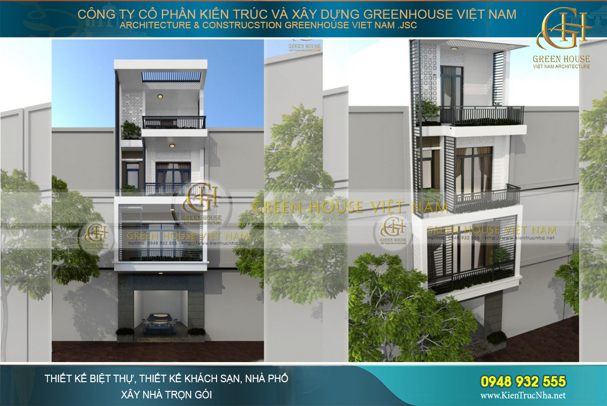 Những mẫu nhà phố hiện đại 4 tầng đẹp thu hút ai cũng muốn sở hữu tại Hà Nội