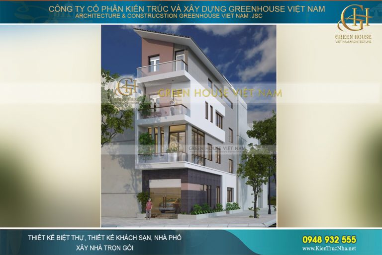 Những mẫu nhà lô phố hiện đại 4 tầng đẹp tại Hà Nội của GreenHouse VN