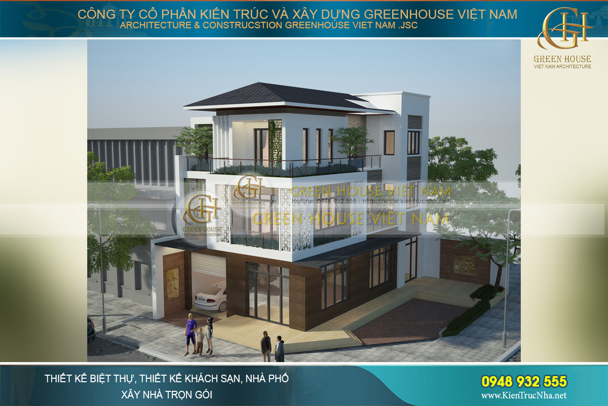 Mẫu thiết kế biệt thự hiện đại đẹp ngỡ ngàng được rất nhiều khách hàng yêu thích lựa chọn