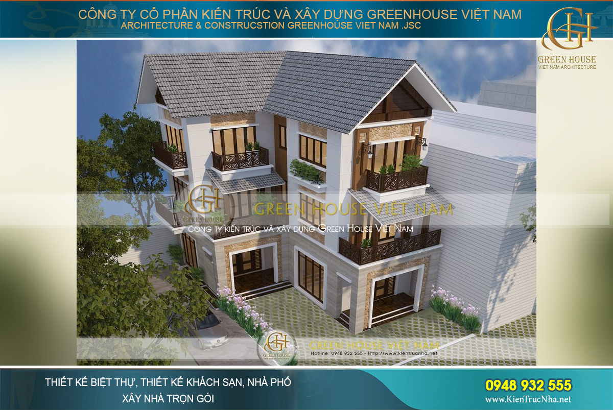 Thiết kế kiến trúc hình chữ L giúp tối ưu hóa các công năng sử dụng cho biệt thự
