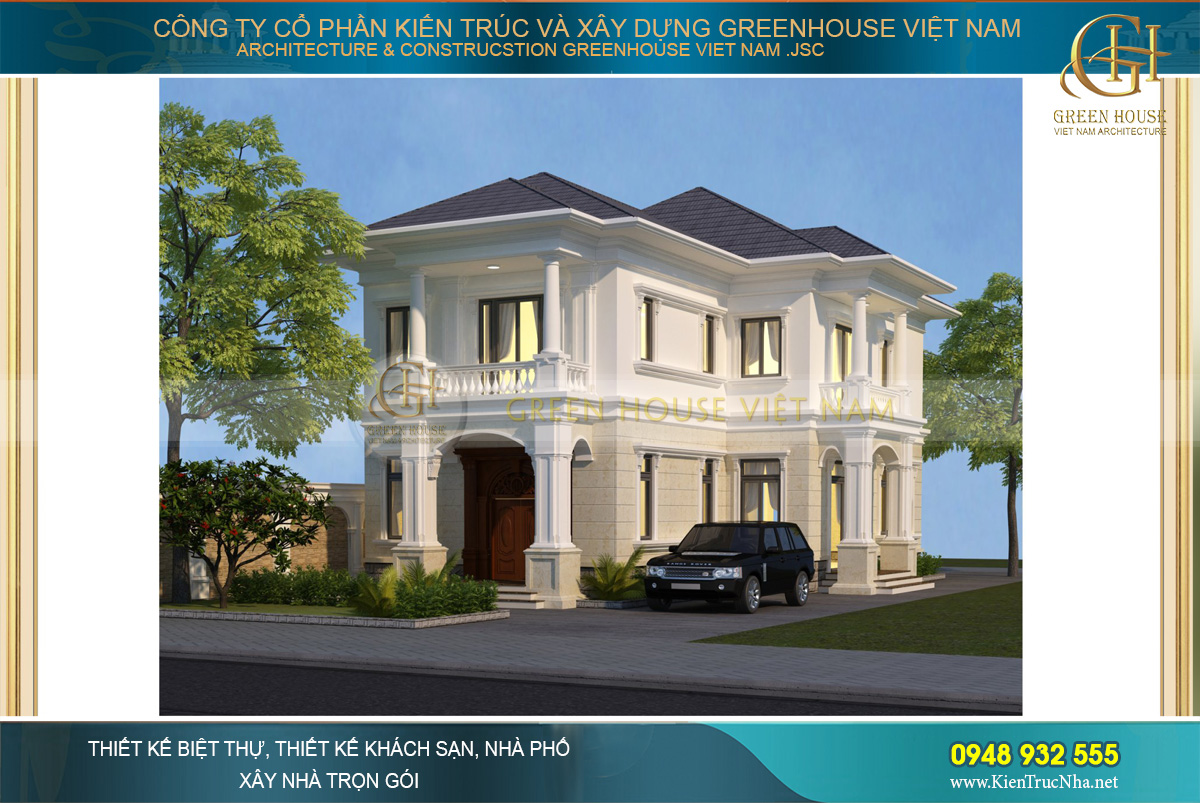 Mẫu biệt thự đẹp 2 tầng 