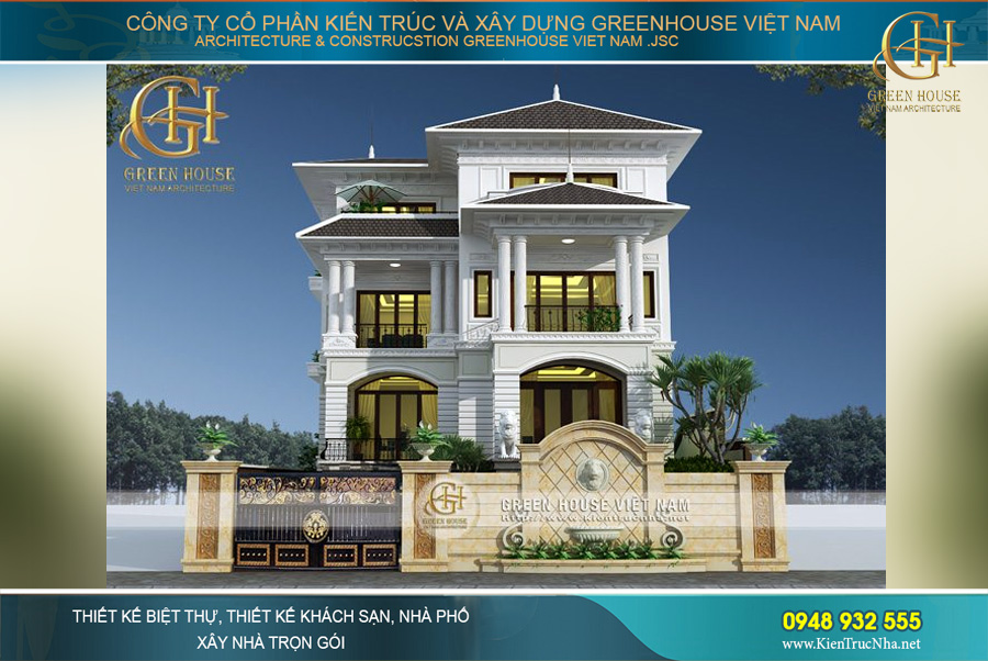 Mẫu nhà phố 3 tầng sau khi hoàn thiện