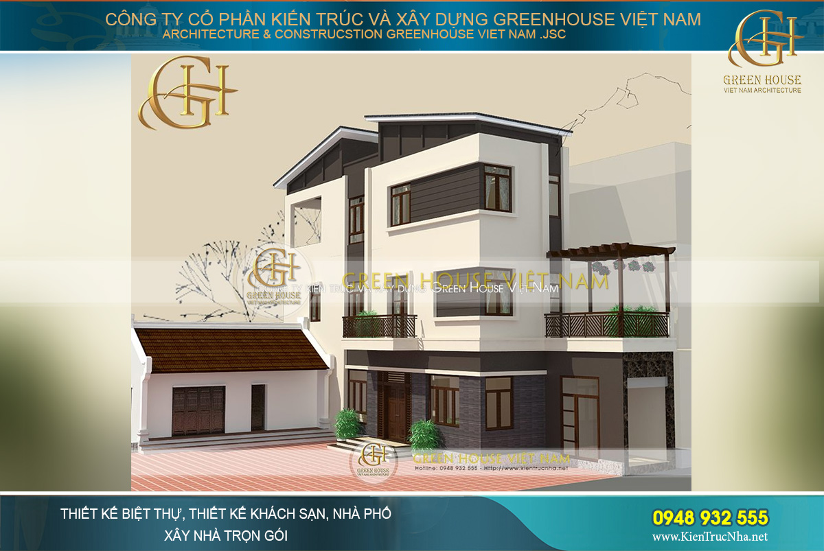 Nhà phố 3 tầng có sân thượng rộng thoáng
