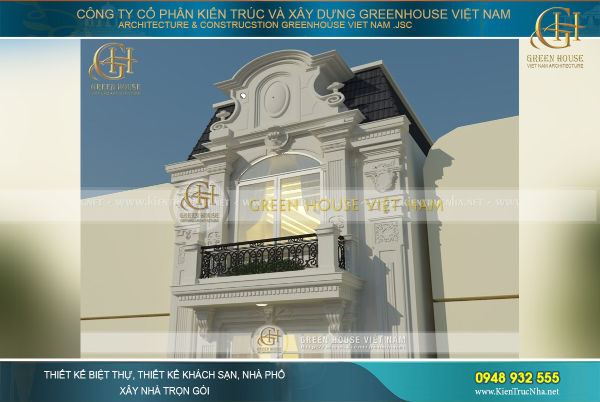 Sự chắc chăn trong hình khối kiến trúc, nét đẹp cổ điển đầy mềm mại, tinh tế mang đến cho chủ đầu tư một công trình nhà phố kết hợp kinh doanh đầy ấn tượng