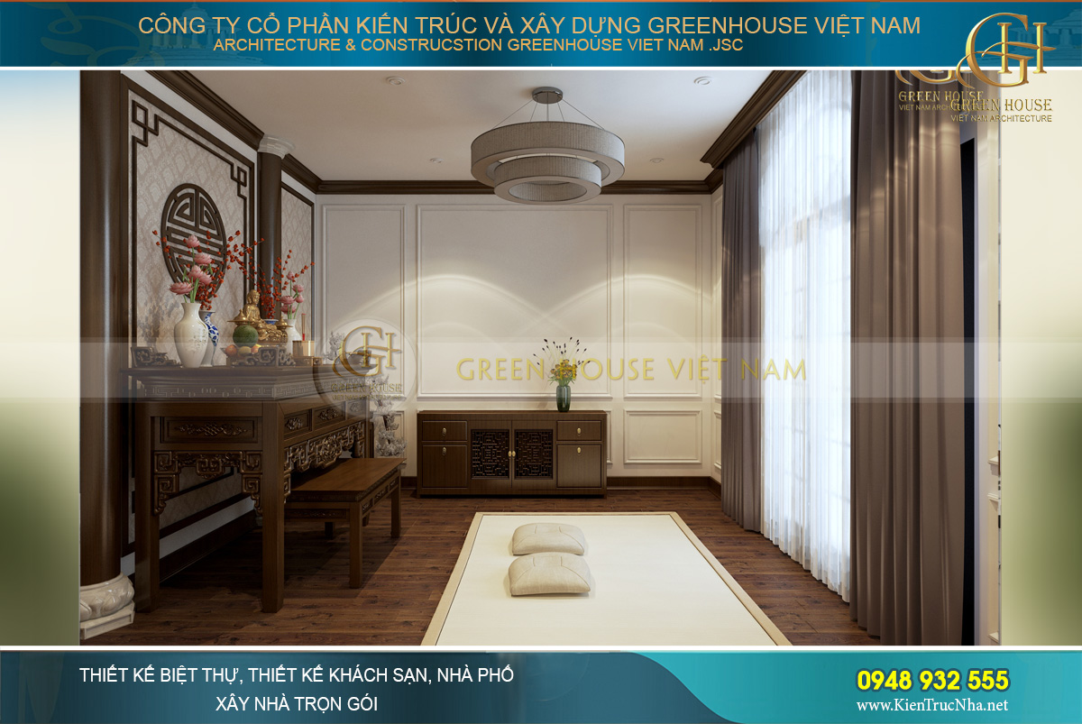 Nội thất đều được làm từ gỗ cao cấp
