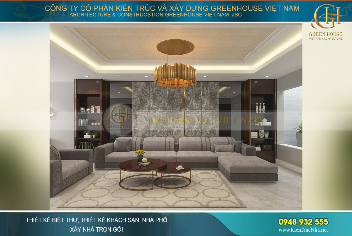 Thiết kế nội thất nhà phố 4 tầng đẹp thanh lịch, trang nhã tại Bắc Giang