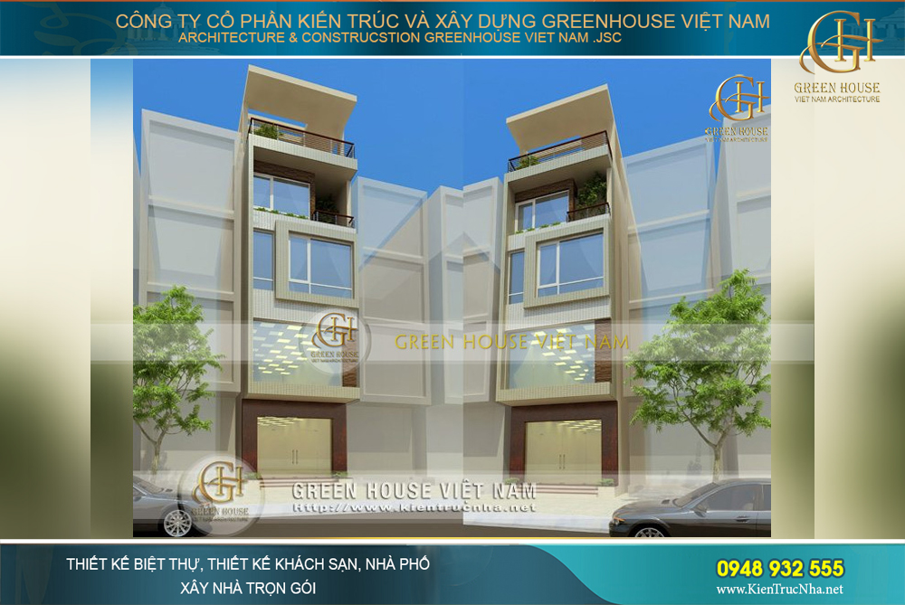 Thiết kế và thi công trọn gói nhà phố hiện đại đẹp nhất tại Bắc Ninh
