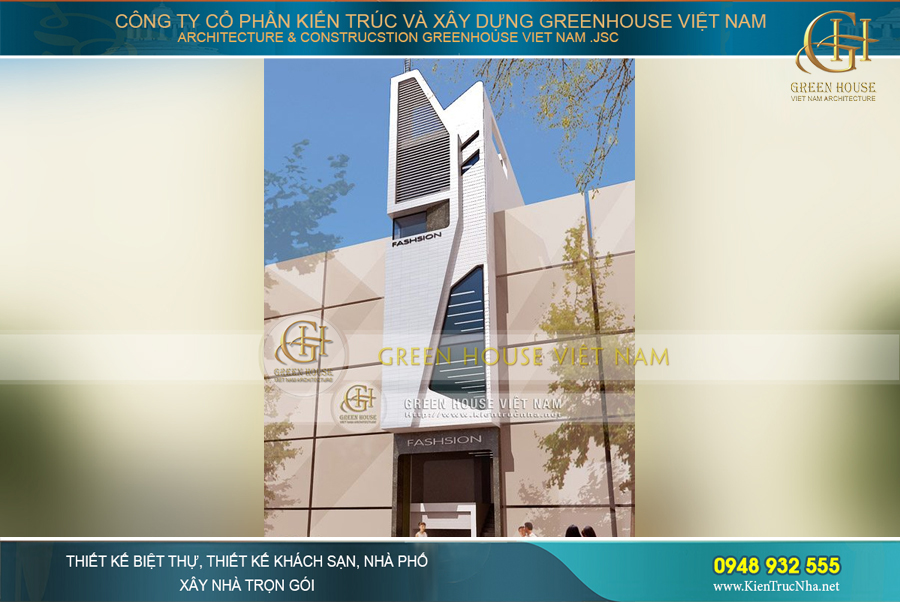 nhà ống 4 tầng kinh doanh thời trang