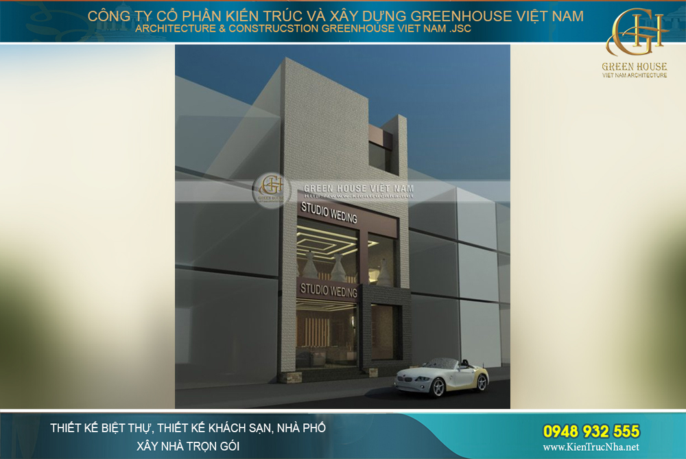 nhà phố kết hợp kinh doanh áo cưới