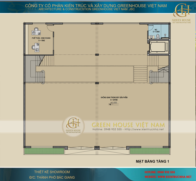 nhà ở kết hợp văn phòng, showroom nhà ở kết hợp văn phòng, showroom