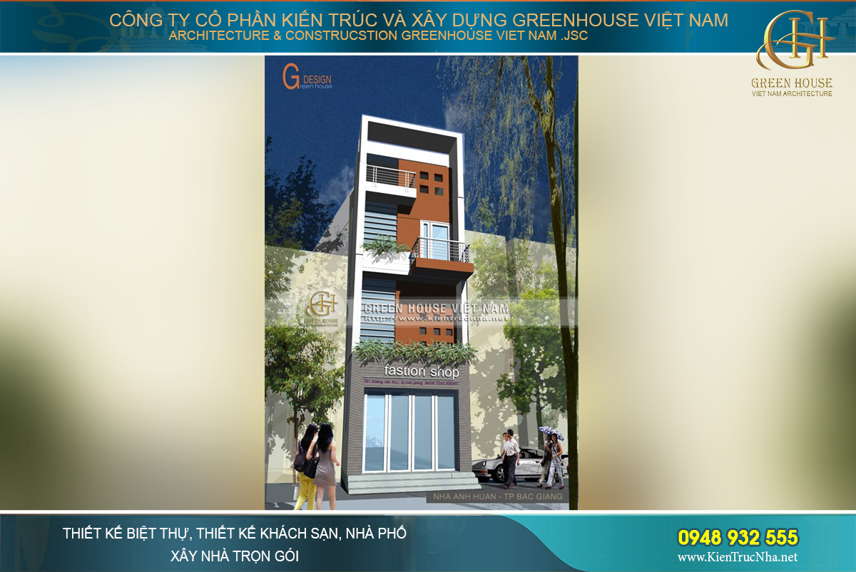 nhà ống kết hợp kinh doanh thời trang