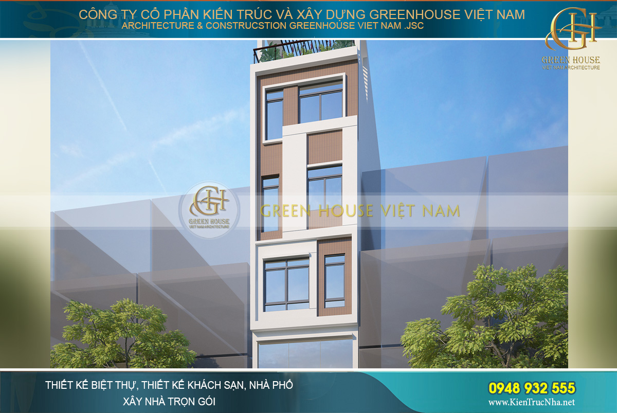 thiết kế nhà ống hiện đại kết hợp kinh doanh tại hà nội