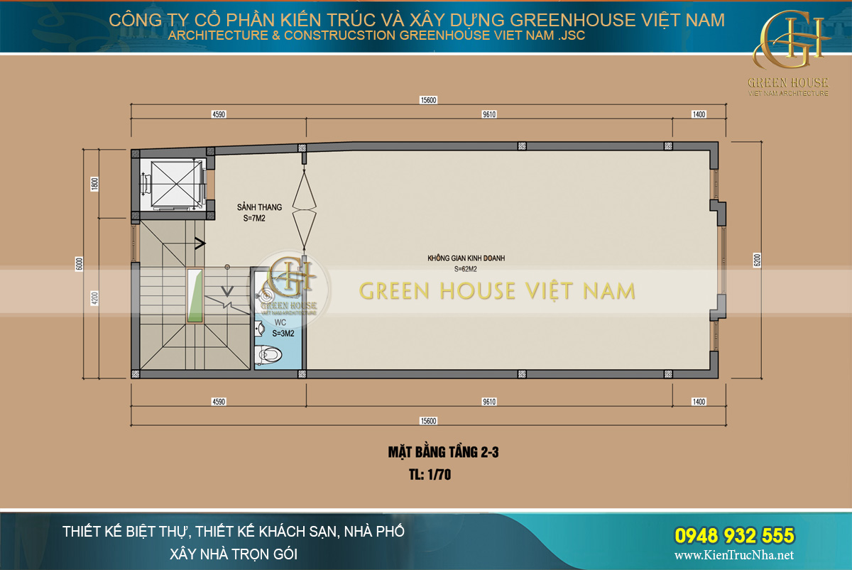 thiết kế nhà phố tân cổ điển kết hợp kinh doanh tại hà nam