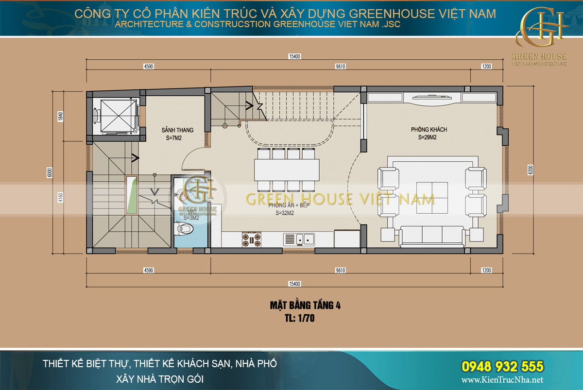 thiết kế nhà phố tân cổ điển kết hợp kinh doanh tại hà nam