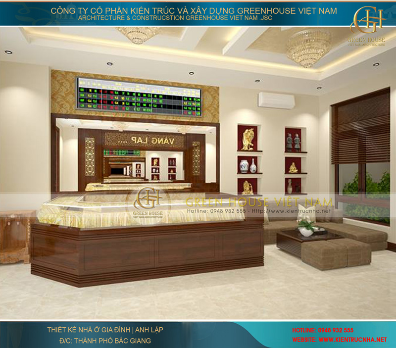 thiết kế shop house kinh doanh đá quý thiết kế shop house kinh doanh đá quý