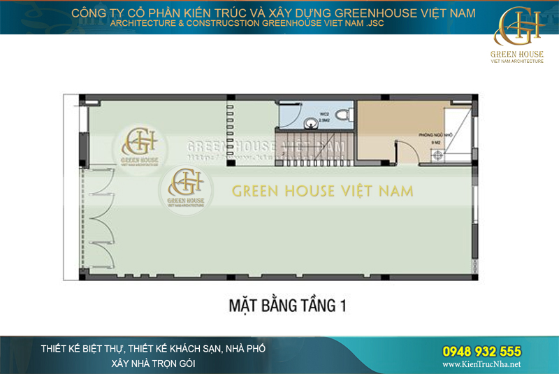 thiết kế shophouse mặt tiền 4m