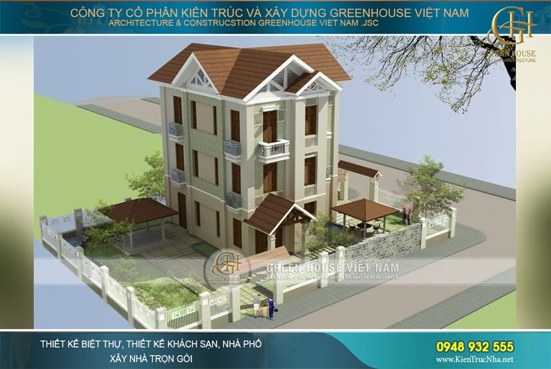 Khuôn viên của biệt thự rất lớn, có thế xây dựng một số không gian nghỉ ngơi ngoài trời cho gia đình