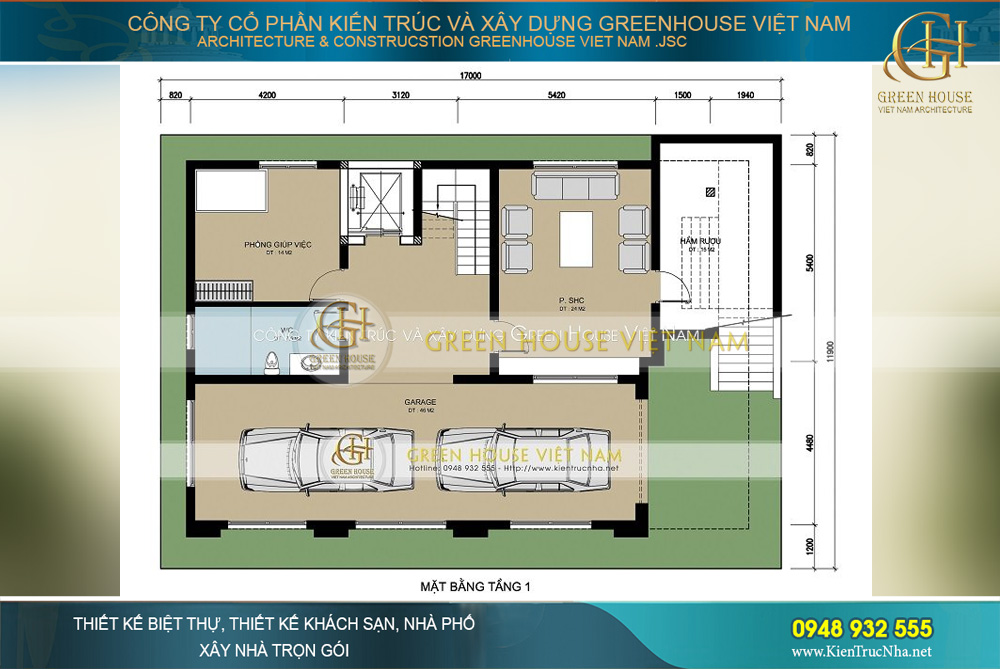 Thiết kế biệt thự tân cổ điển 3 tầng